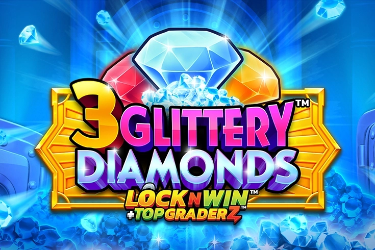 15895 3 glittery diamonds